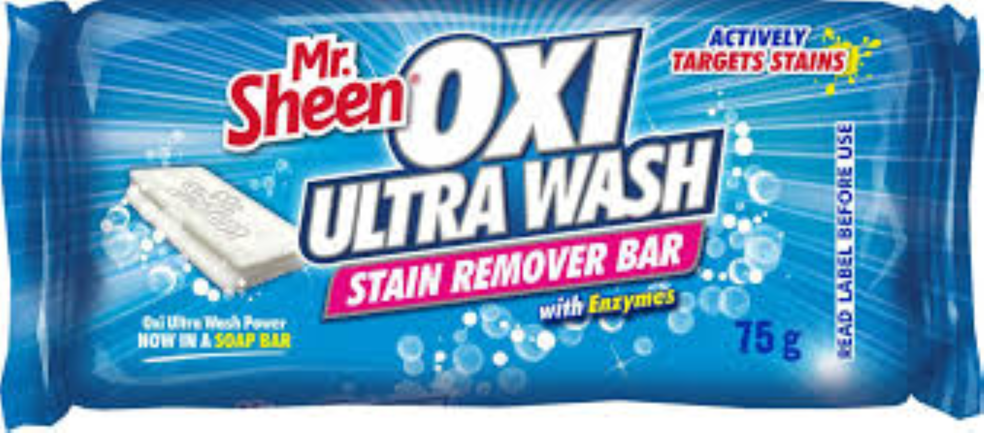 MR.SHEEN OXI ULTRA WASH STAIN REMOVER BAR 75G